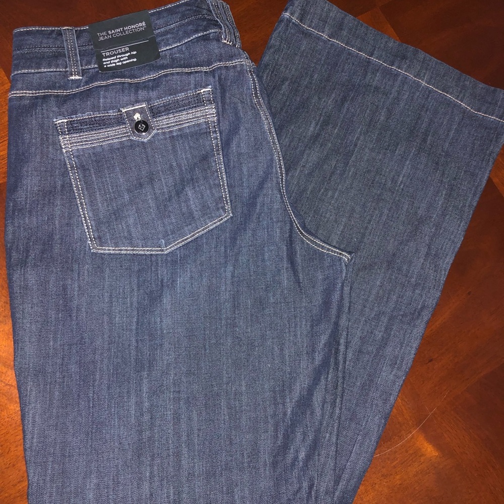 NWT WHBM TROUSER flared 80s vintage JEANS - Picture 3 of 8